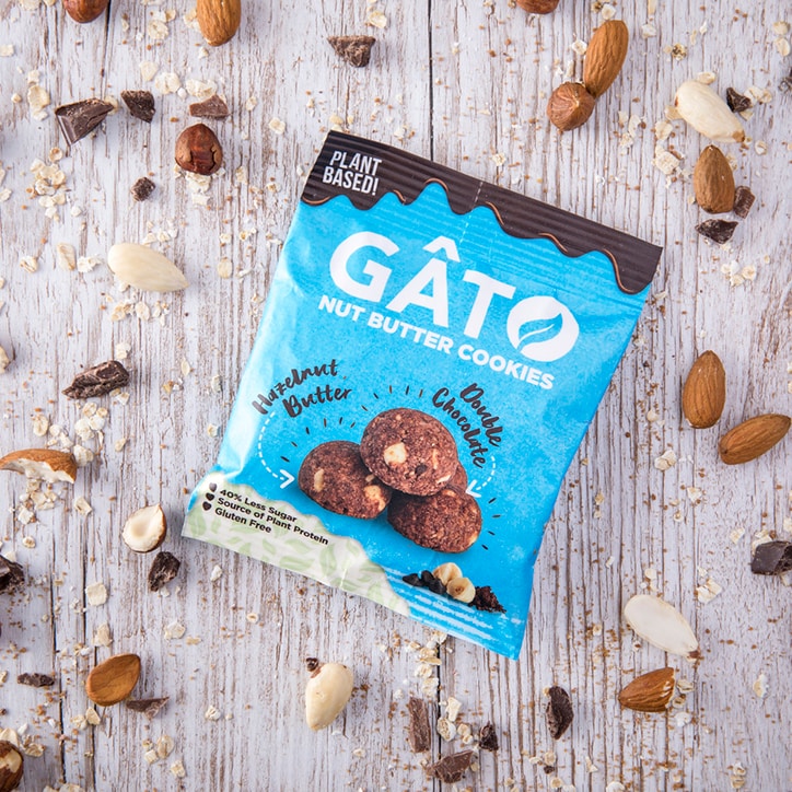 Gato Hazelnut Butter Double Chocolate Cookies 33g image 4