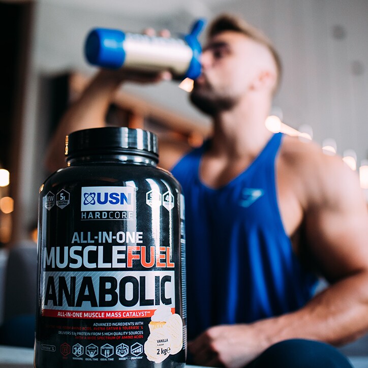 USN Muscle Fuel Anabolic All-In-OneShake Caramel Peanut 4kg image 2