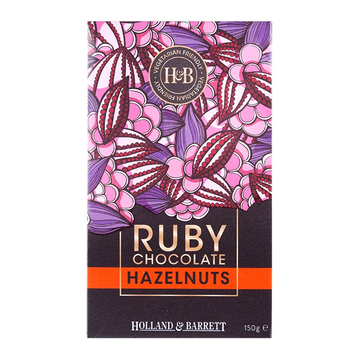 Holland & Barrett Ruby Chocolate Hazelnuts 150g