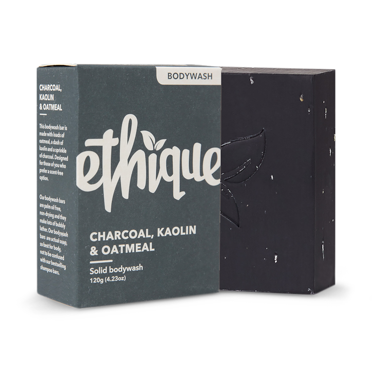 Ethique Charcoal, Kaolin & Oatmeal Bodywash Bar 120g image 1