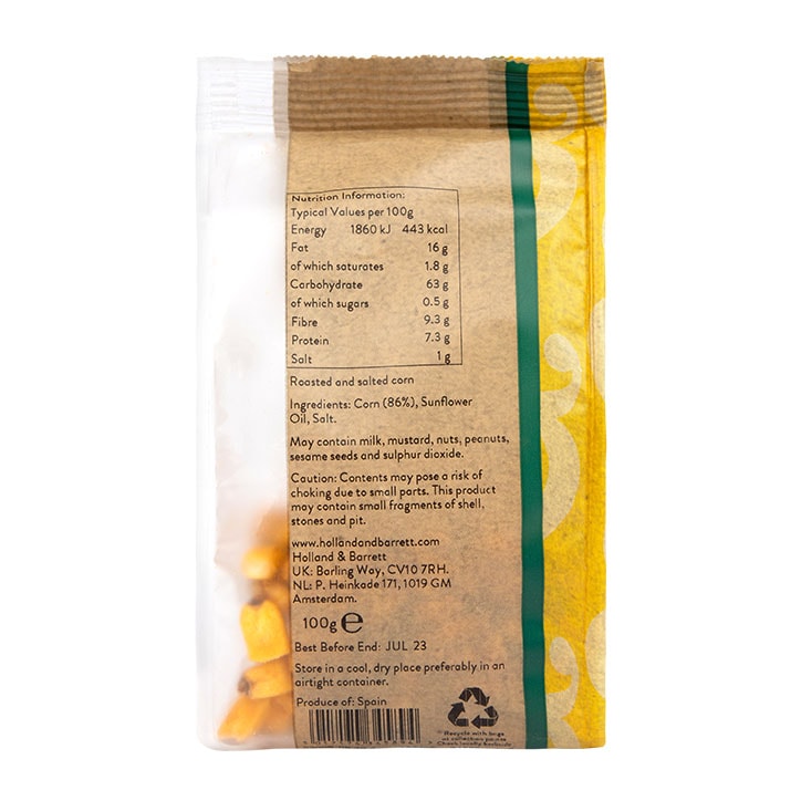 Holland & Barrett Roasted & Salted Corn 100g image 2