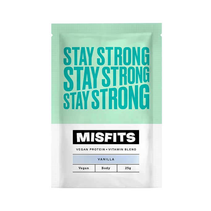 Misfits Vanilla Stay Strong Vegan Protein Powder 25g image 1