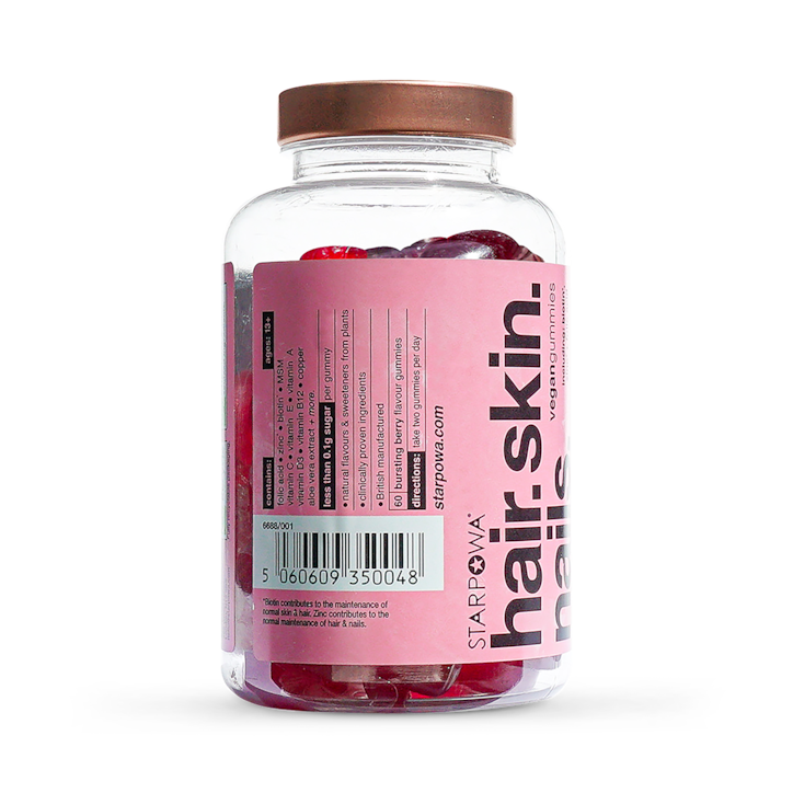 Starpowa Hair, Skin and Nail 60 Gummies image 3