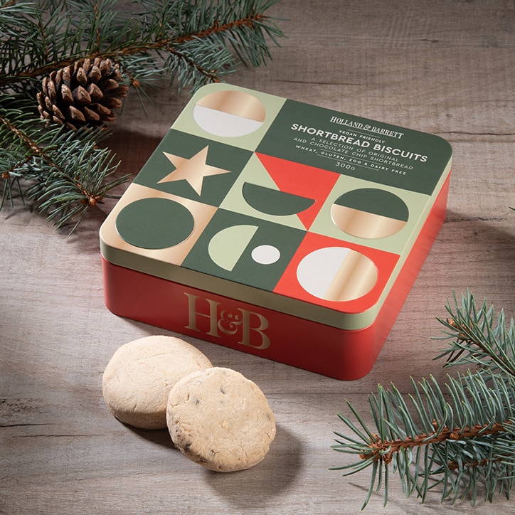 Holland & Barrett Vegan & Gluten Free Tin of Shortbread 300g image 2