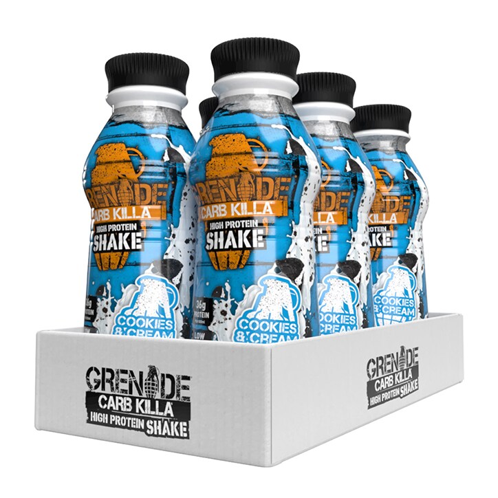 Grenade Carb Killa Shake Cookies & Cream 6 x 500ml image 1