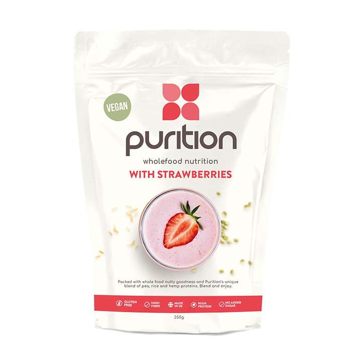 Purition Vegan Wholefood Nutrition Strawberry 250g