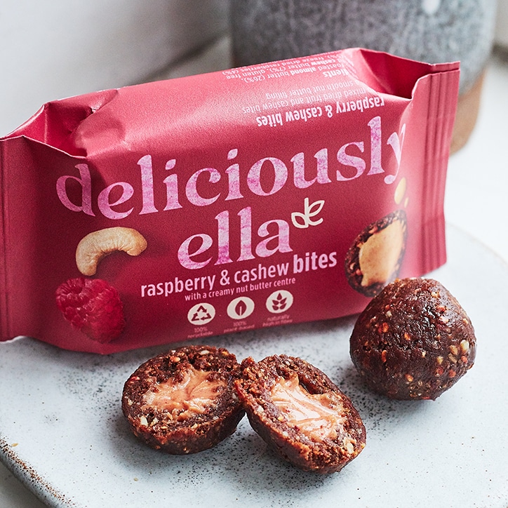 Deliciously Ella Raspberry & Cashew Nut Butter Bites 36g image 2