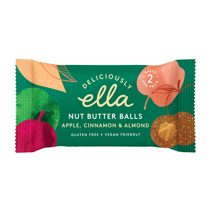 Deliciously Ella Apple Cinnamon & Almond Nut Butter Balls 36g image 1