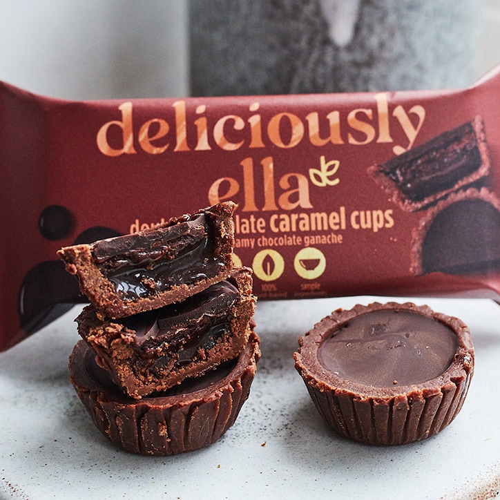 Deliciously Ella Double Chocolate Caramel Cups 36g image 2