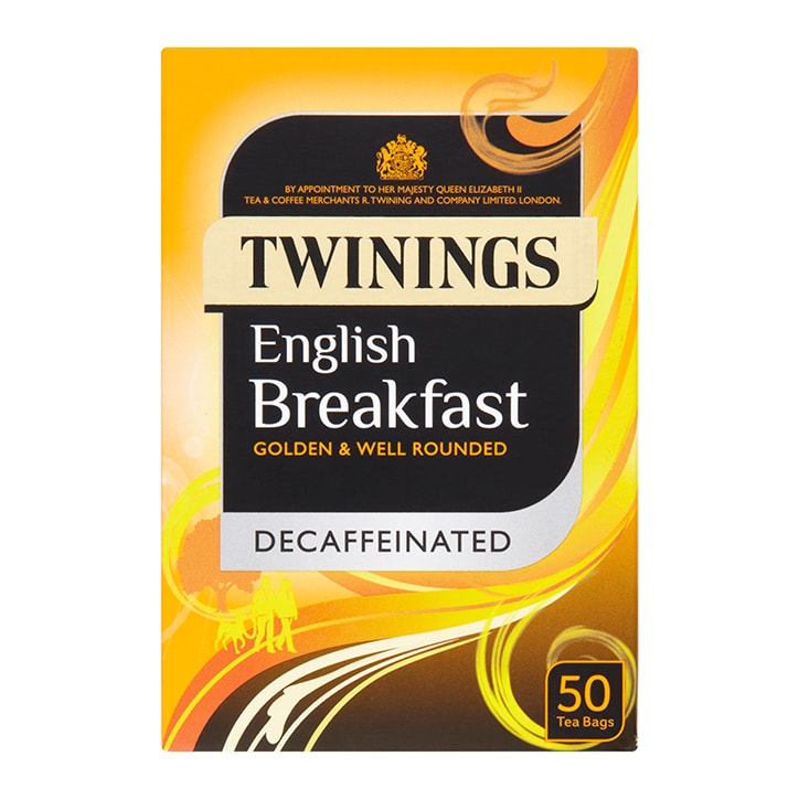 Twinings English Breakfast Decaffeinated Tea 50 Teabags image 1