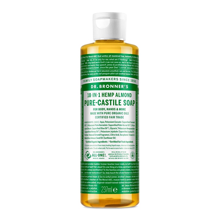 Dr Bronner's Almond Pure-Castile Liquid Soap 237ml image 1