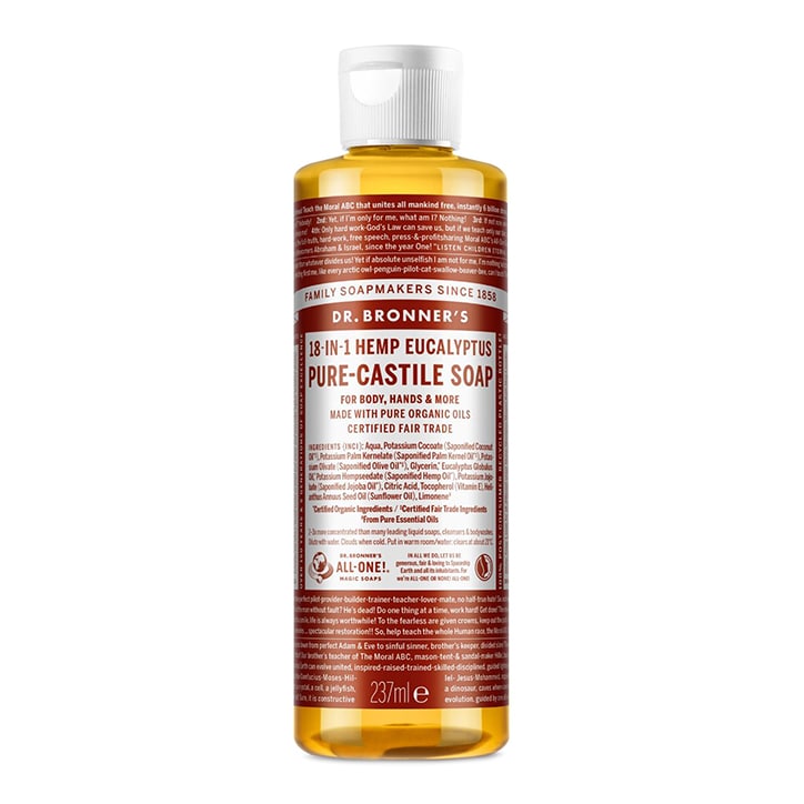 Dr Bronner's Eucalyptus Pure-Castile Liquid Soap 237ml