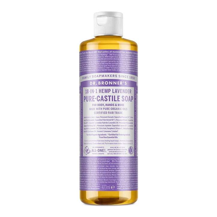 Dr Bronner's Lavender Pure-Castile Liquid Soap 473ml image 1