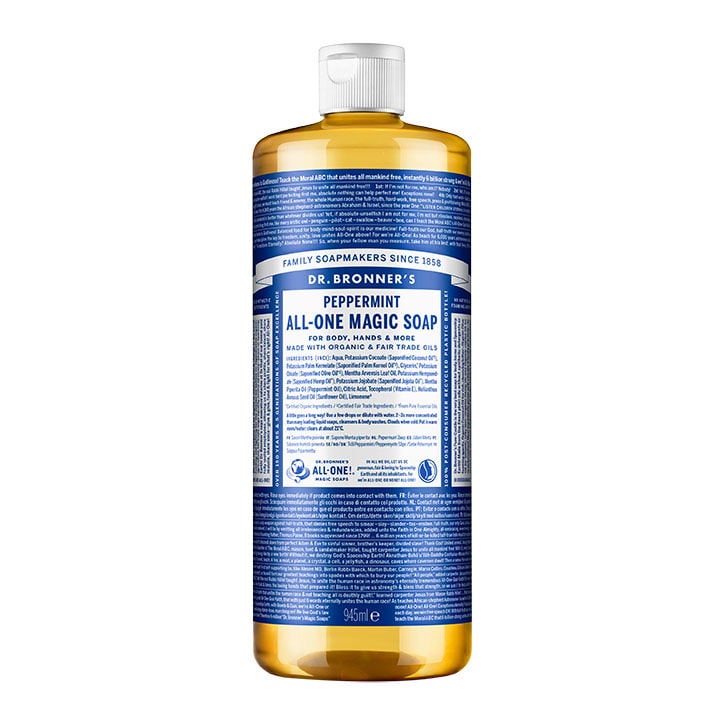 Dr Bronner's Peppermint Pure-Castile Liquid Soap 946ml