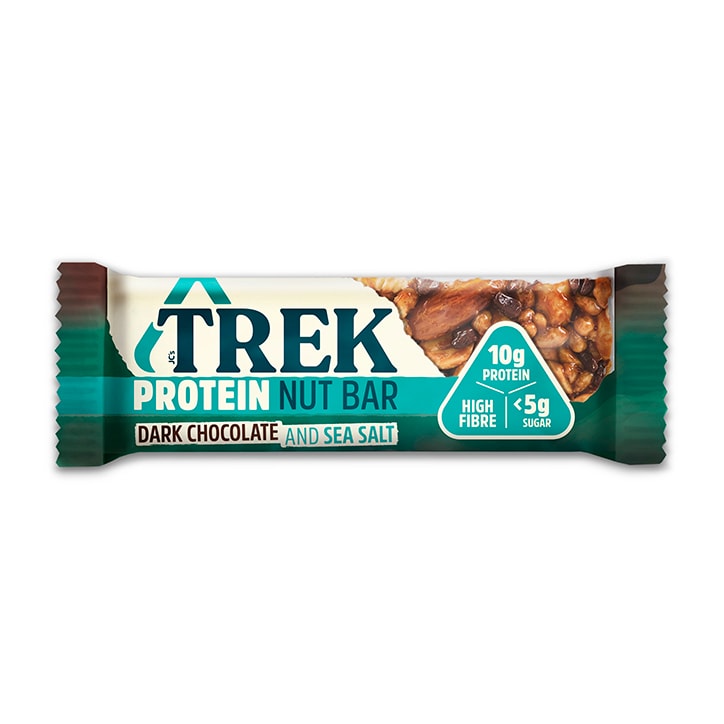 Trek Dark Chocolate & Sea Salt Protein Nut Bar 40g image 1