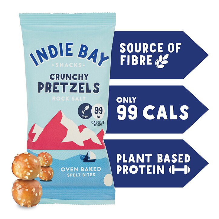 Indie Bay Rock Salt Spelt Pretzel Bites 26g image 2