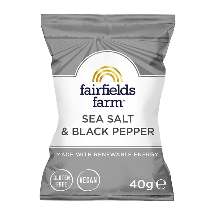 Fairfields Farm Sea Salt & Black Pepper Potato Crisps 40g image 1