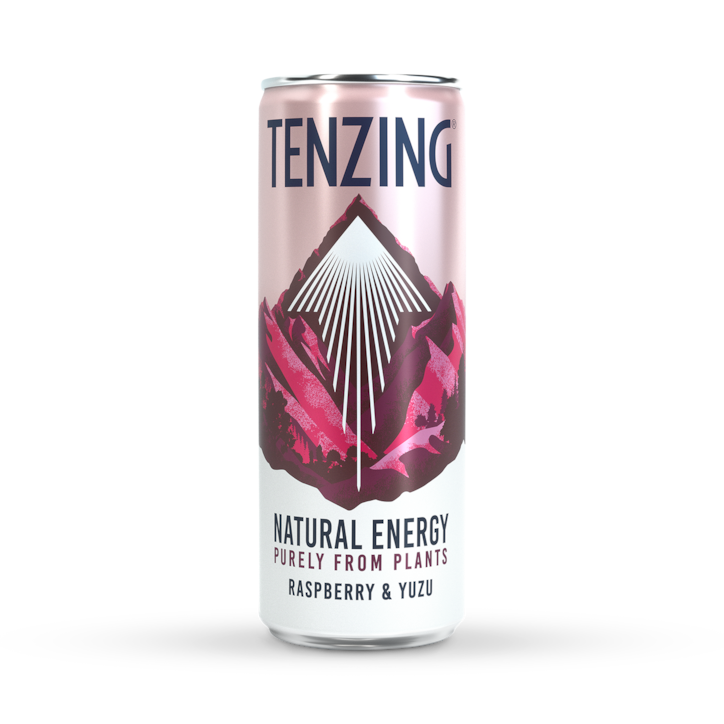 Tenzing Natural Energy Drink Raspberry & Yuzu 250ml image 1