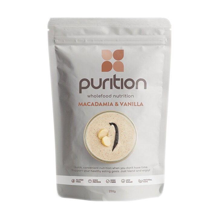 Purition Macadamia & Vanilla Premium High Protein Powder for Shakes and Smoot... 
