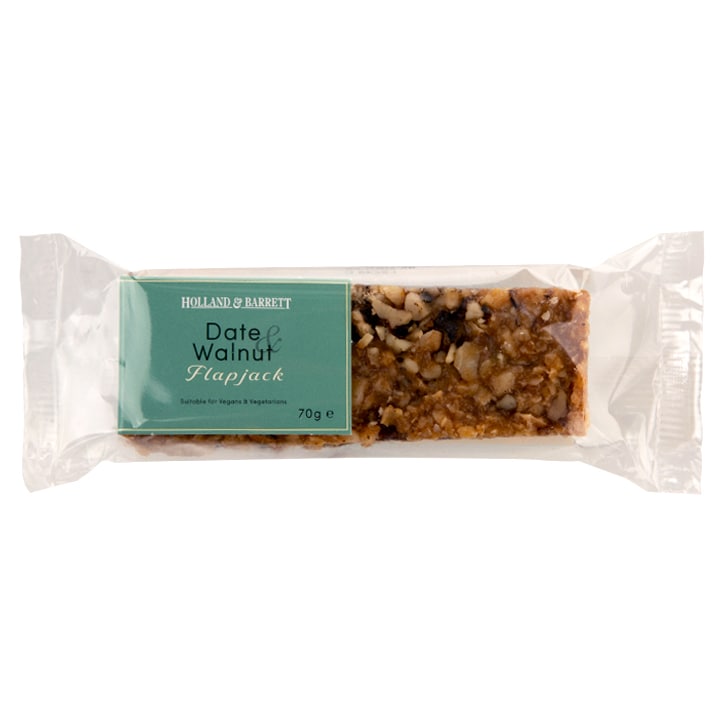 Holland & Barrett Date & Walnut Flapjack 70g image 1