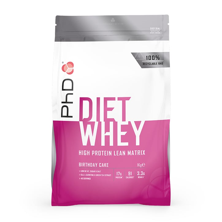 PhD Diet Whey Powder Birthday Cake 1000g image 1