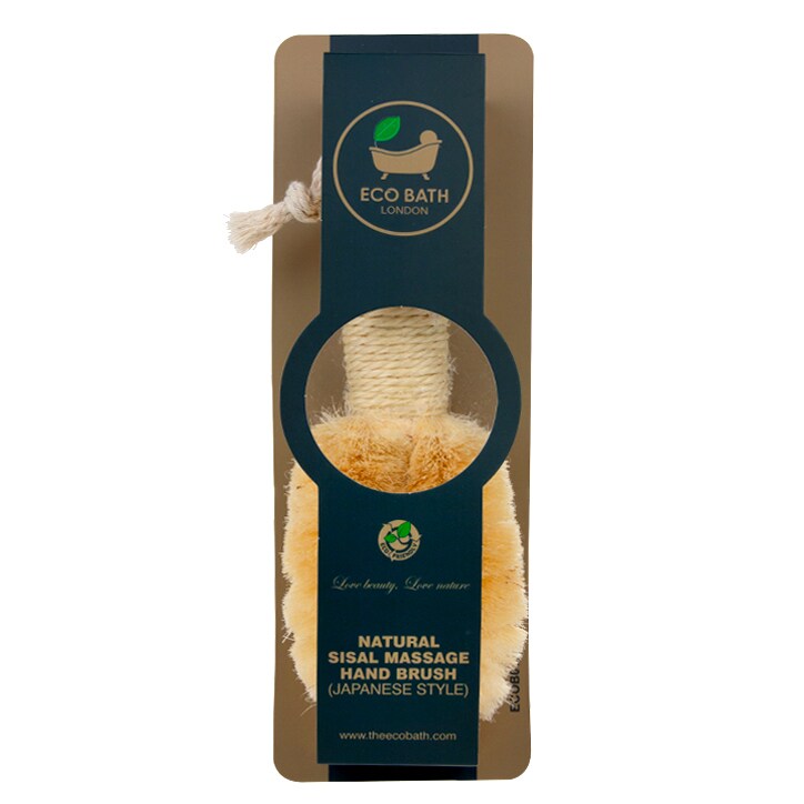 Eco Bath Natural Sisal Massage Hand Brush - Japanese Style image 2