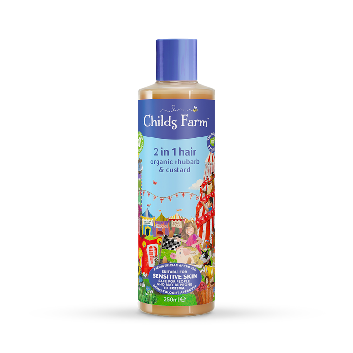 Childs Farm 2in1 Shampoo & Conditioner - Rhubarb & Custard 250ml image 1