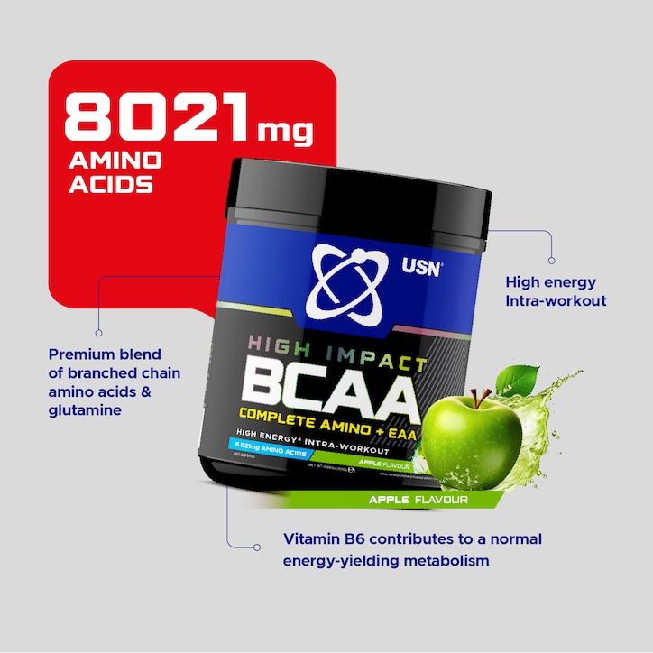 USN BCAA +EAA Apple 400g image 3