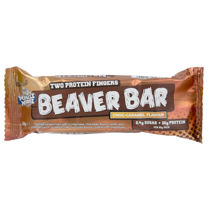 Muscle Moose Beaver Bar Chocolate Caramel 60g image 1