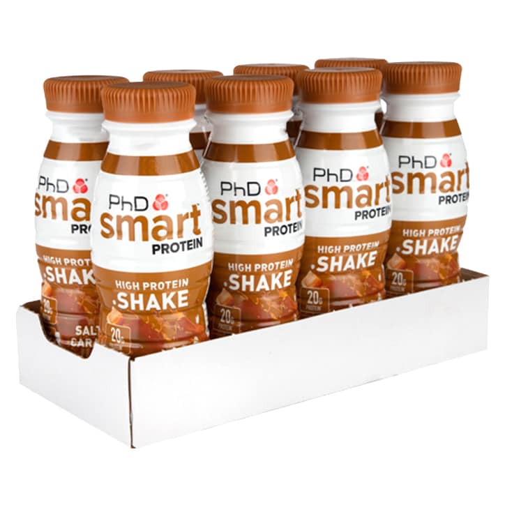 PhD Smart Protein Shake Salted Caramel 8 x 330ml image 1