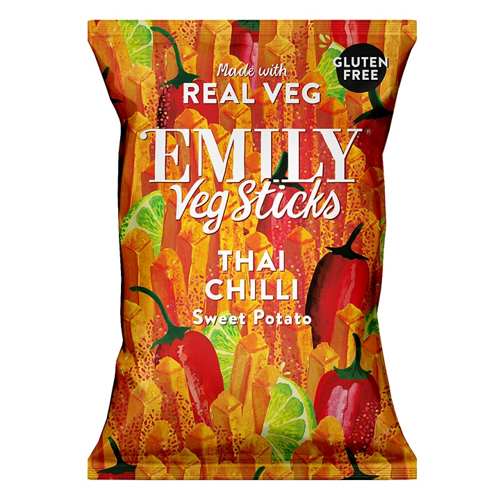 Emily Veg Sticks Thai Chilli Sweet Potato 35g