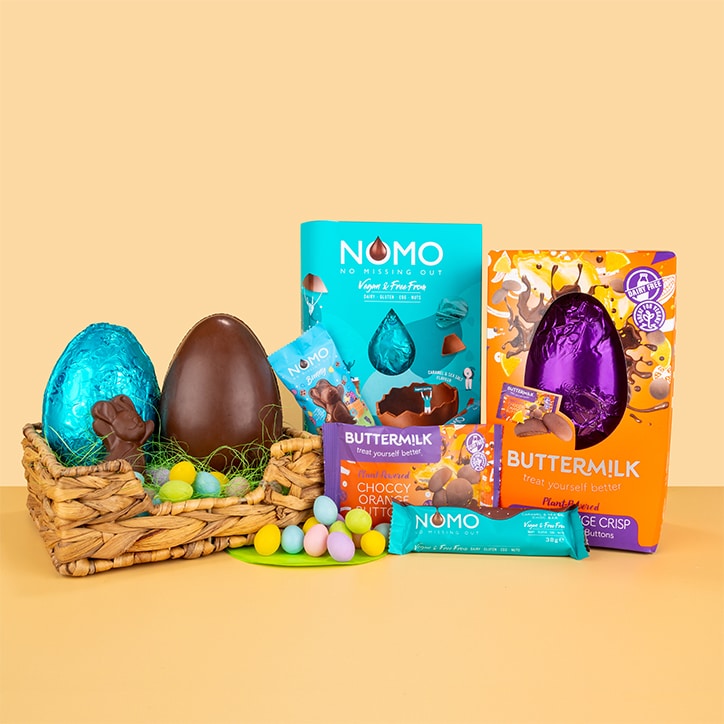 NOMO Vegan Salted Caramel Easter Egg & Bar 148g image 2