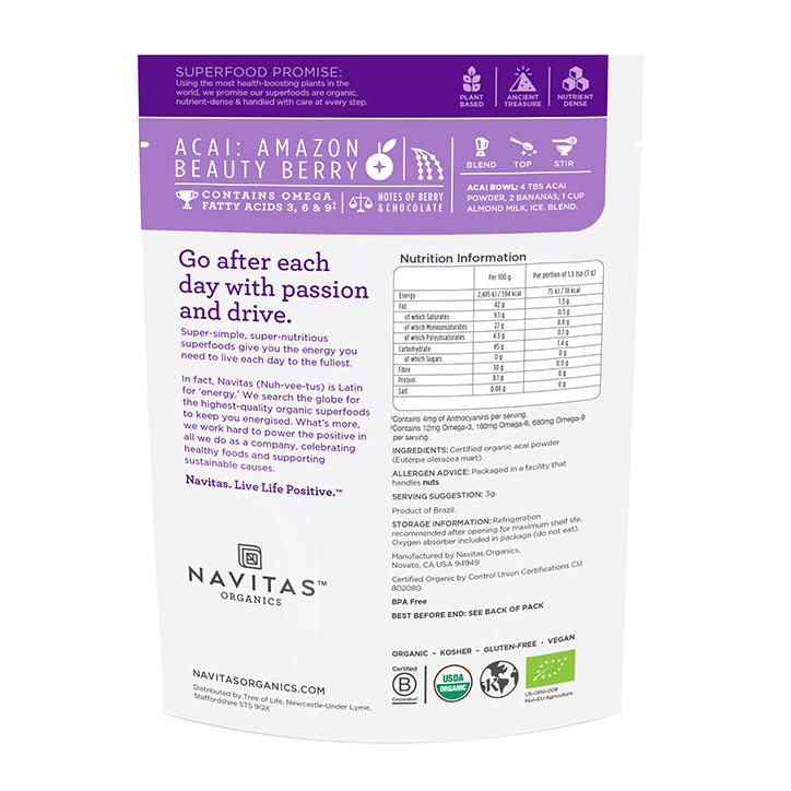 Navitas Acai Powder 113g image 2