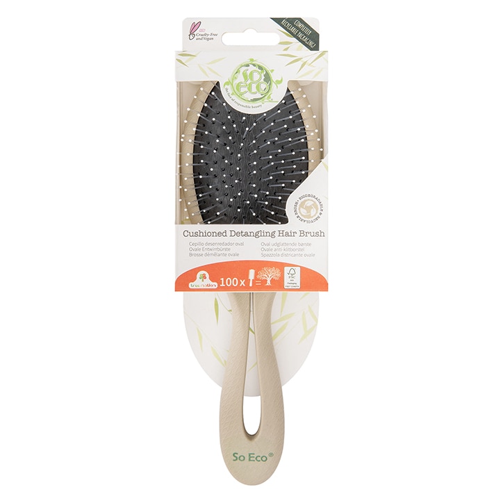 So Eco Biodegradable Oval Detangling Hair Brush-1