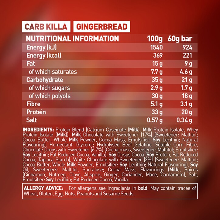 Grenade Gingerbread Protein Bar 12 x 60g image 5