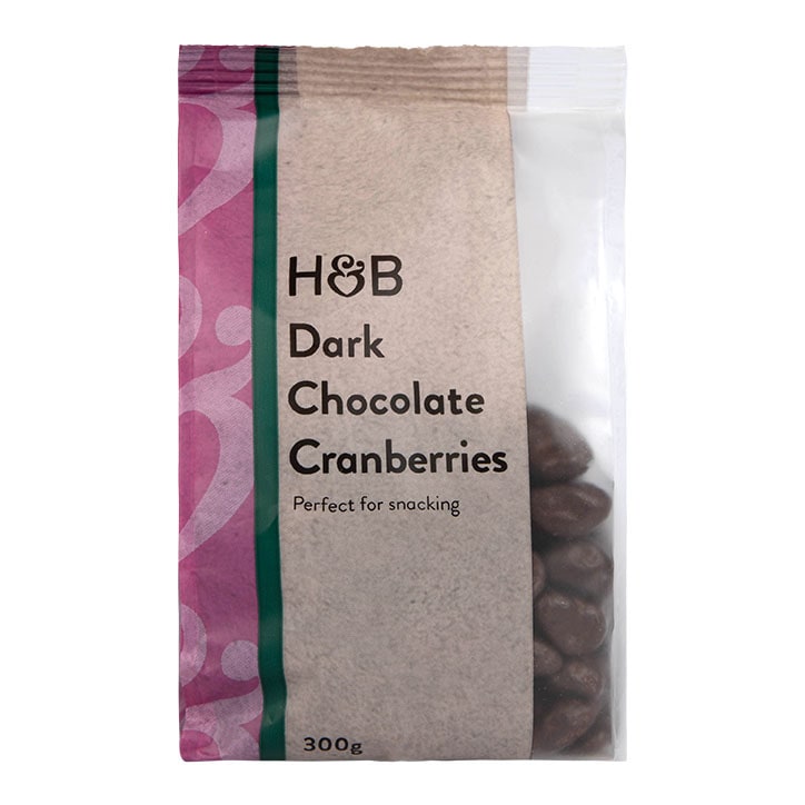 Holland & Barrett Dark Chocolate Cranberries 300g