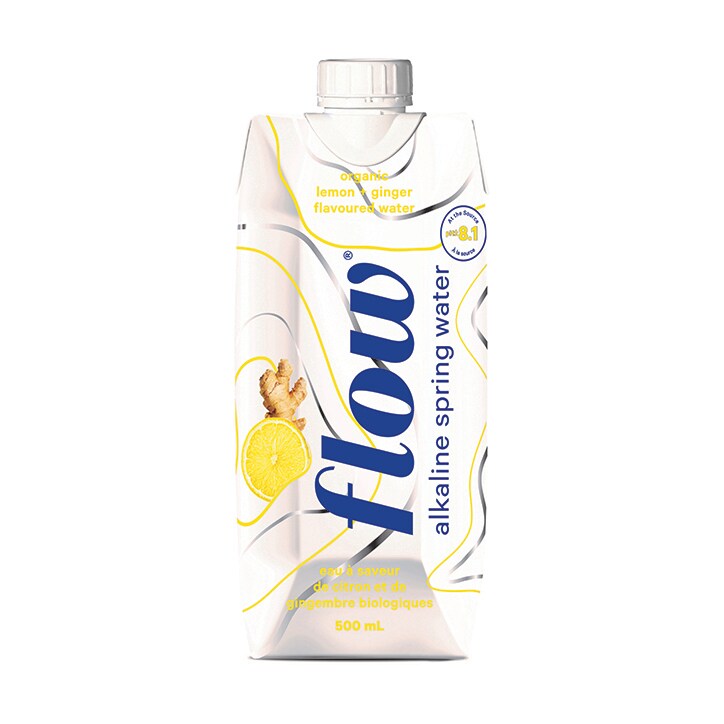 Flow Organic Lemon Ginger Water 500ml