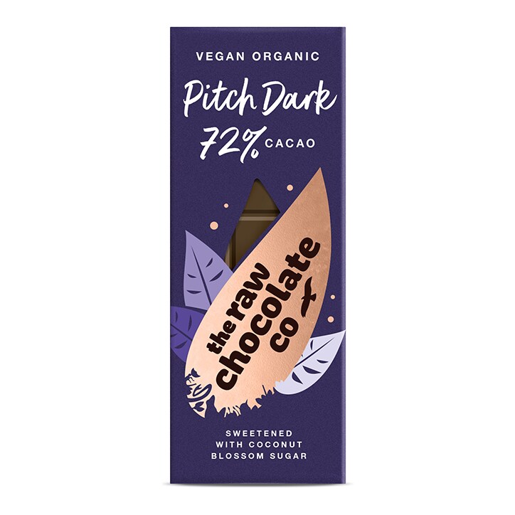 The Raw Chocolate Company Pitch Dark Raw Chocolate Bar 38g