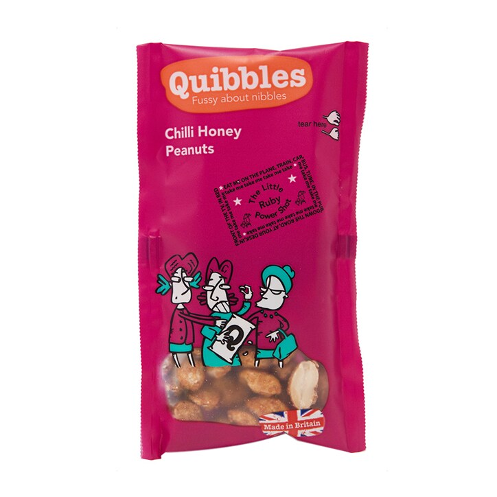 Quibbles Chilli Honey Peanuts 30g