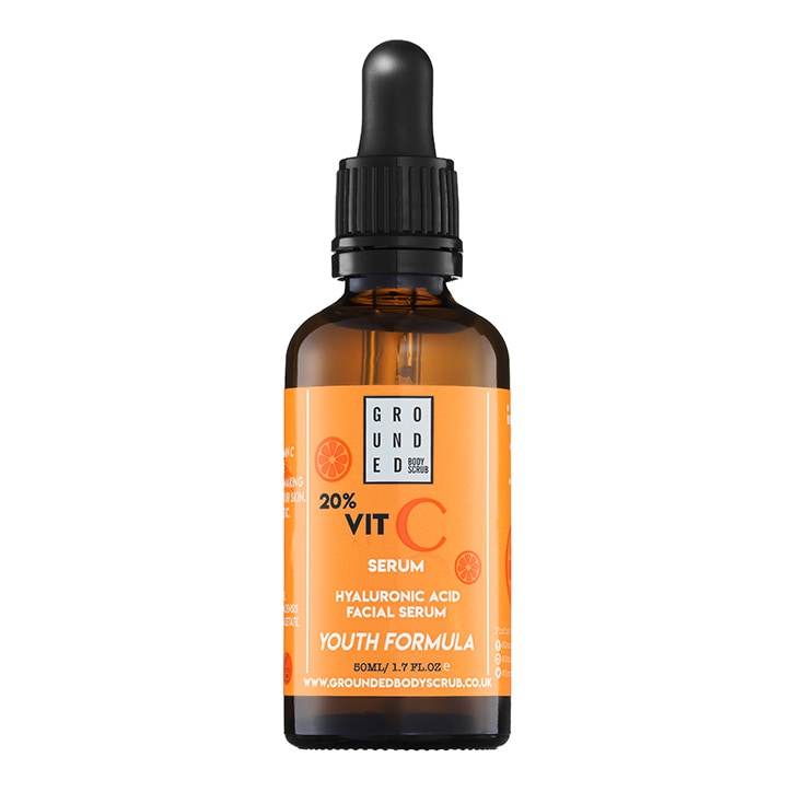 Grounded Vitamin C and Hyaluronic Acid Facial Serum 50ml-1