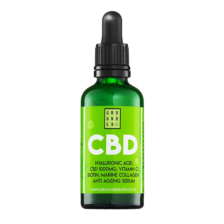 Grounded CBD and Hyaluronic Acid Facial Serum 50ml-1