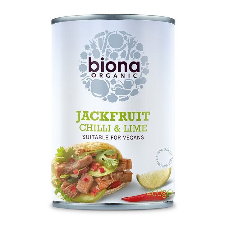 Biona Chilli Lime Jackfruit Can 400g image 1