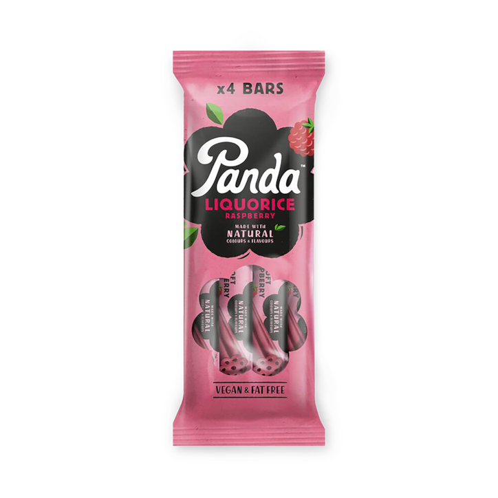 Panda Liquorice Raspberry 4 x 32g Bars image 1