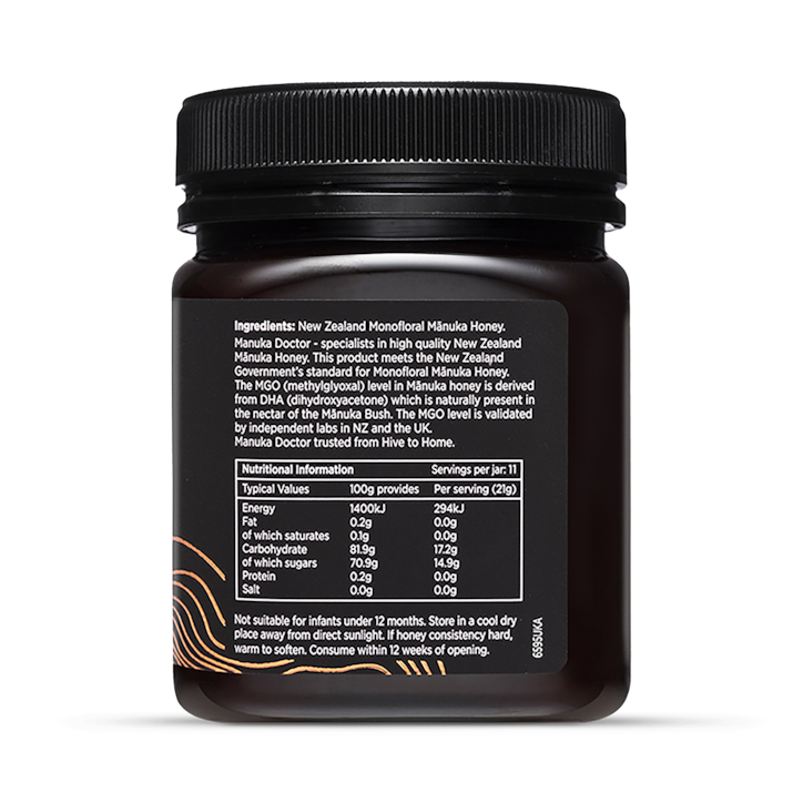 Manuka Doctor Monofloral Manuka Honey MGO 1000 250g image 2