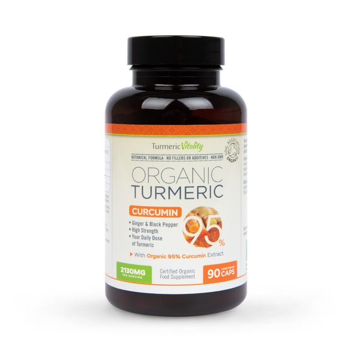 Turmeric Vitality Organic Turmeric Curcumin95 90 Capsules image 1