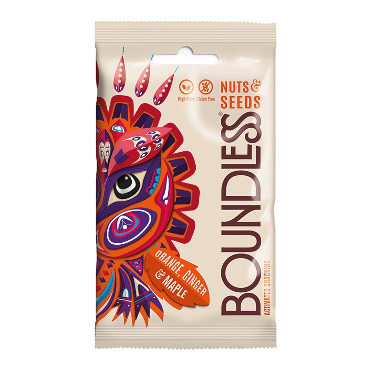 Boundless Activated Nuts & Seeds Orange, Ginger & Maple 30g
