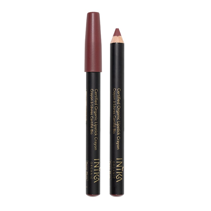 INIKA Certified Organic Lipstick Crayon Deep Plum 3g-1