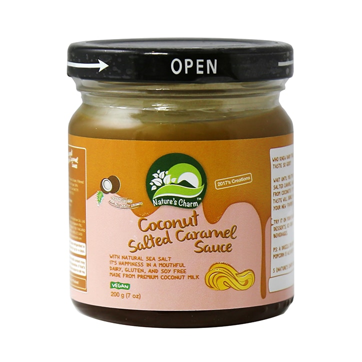 Natures Charm Coconut Salted Caramel Sauce 200g