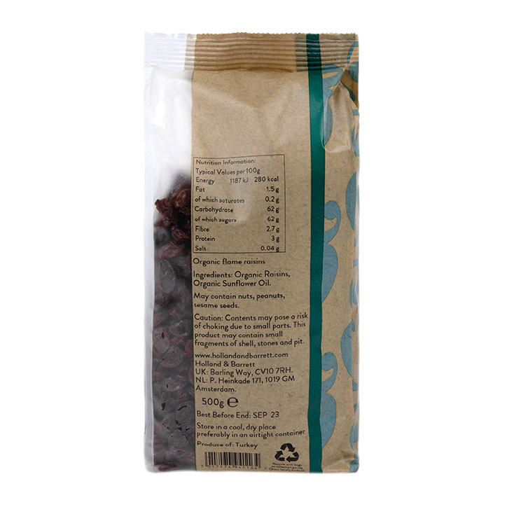 Holland & Barrett Organic Raisins 500g image 2