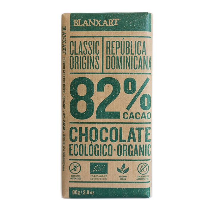 Blanxart Organic Dominica Dark 82% Chocolate 80g